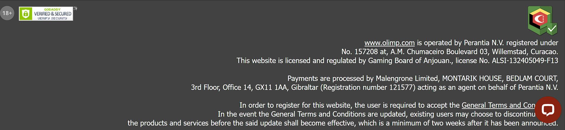 Платежи CAD в Olimpbet